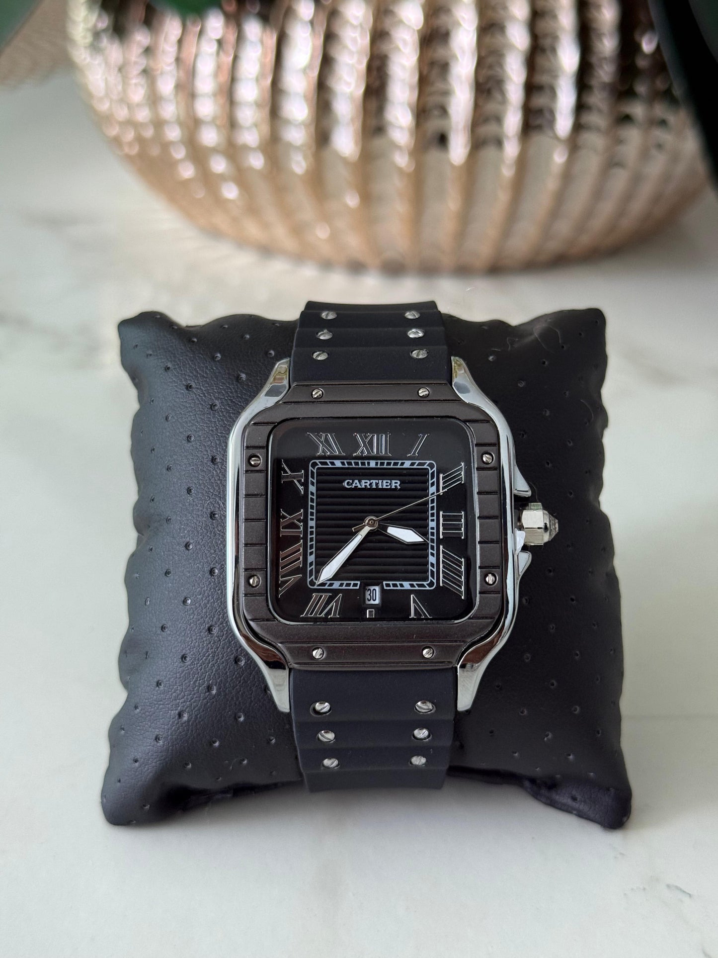 CRTR SANTOS GOMA PLATEADO TABLERO NEGRO