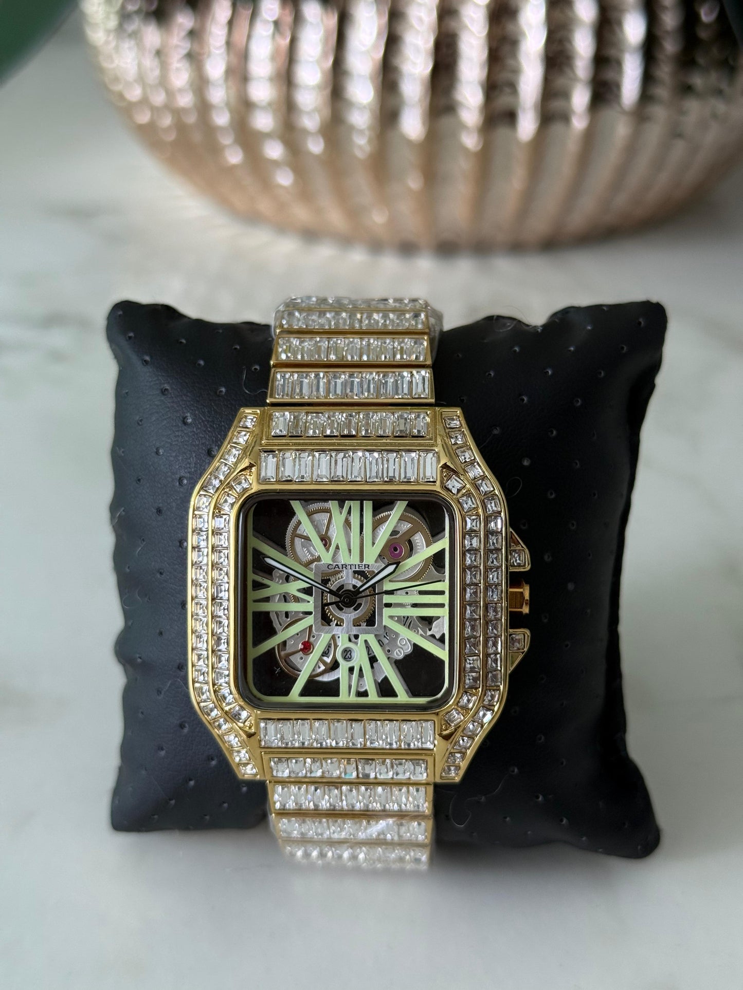 CRTR SANTOS SKELETON METAL CIRCONES DORADO TABLERO VERDE