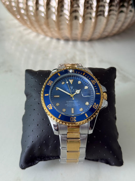 RLX SUBMARINER NEW BICOLOR TABLERO AZUL-AZUL